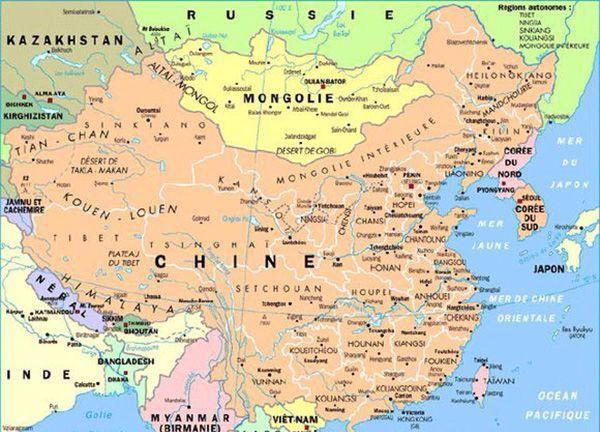 世界各国的中国地图, 来看看老外都标注了哪些中国城市?
