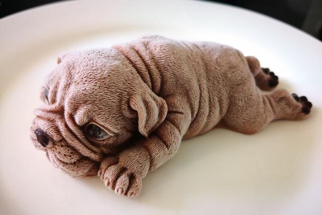 网络上超火的网红美食冰激凌慕斯沙皮狗, 今天