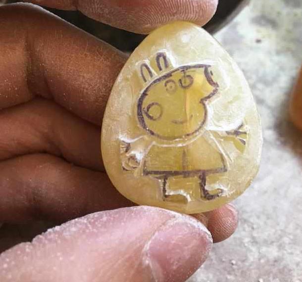 小猪佩奇蜜蜡身上戴,全社会人都说你可爱,简单