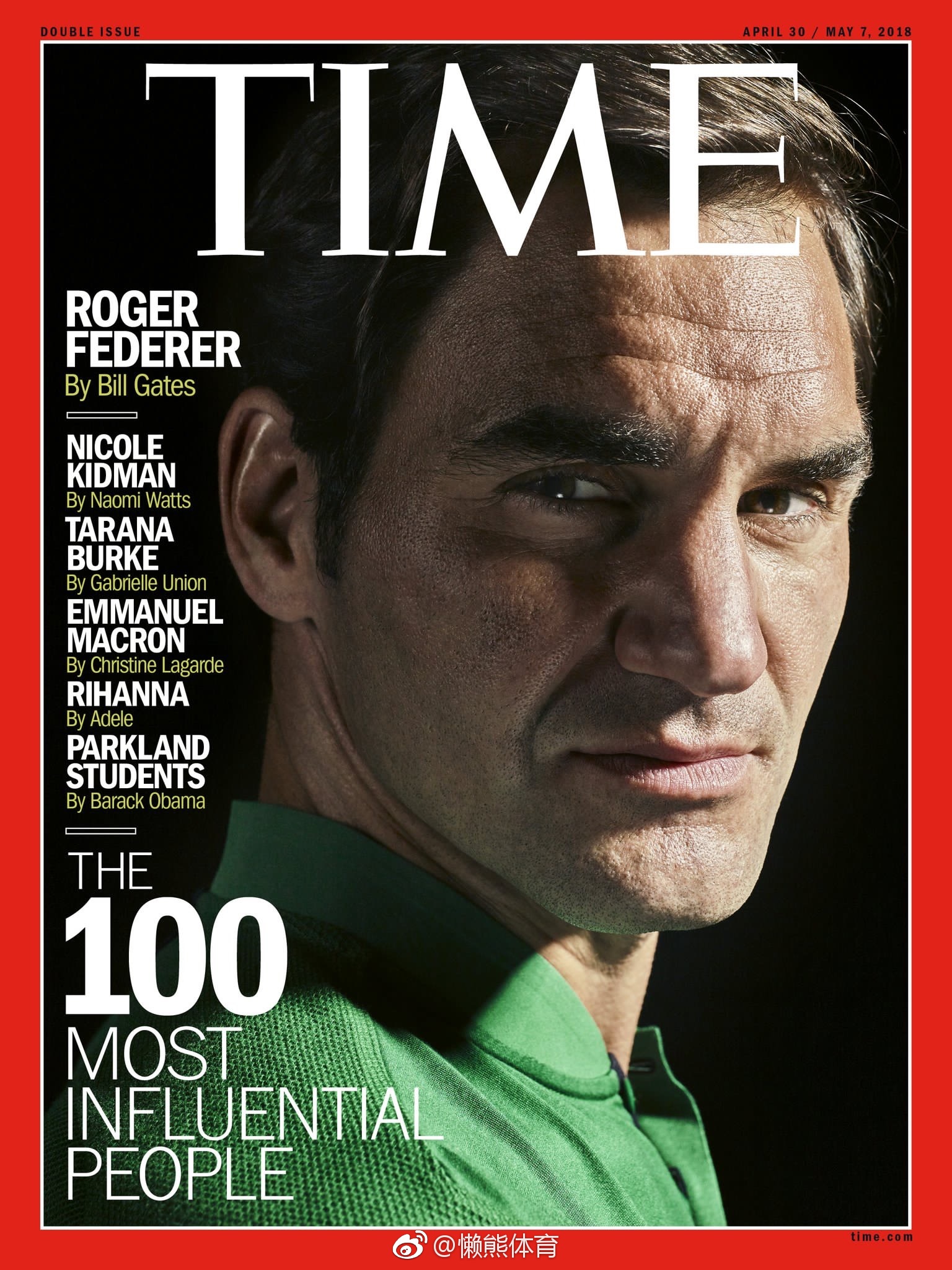 时代杂志 Time 公布年度100位最具影响力人物