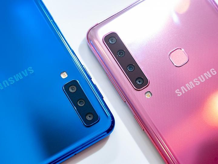 世界首搭四镜头拍照手机三星galaxya9广角望远通包