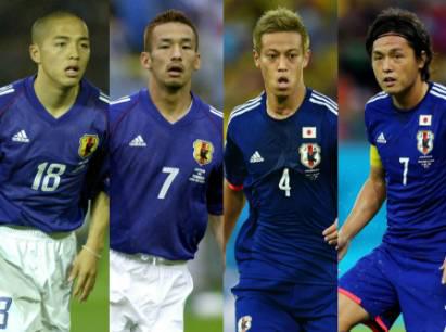 本的田圭佑力压中田英寿,成历代世界杯最受欢