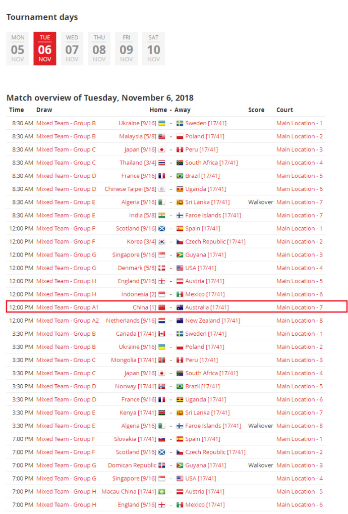 2018世界青年羽毛球锦标赛在加拿大挥拍开战