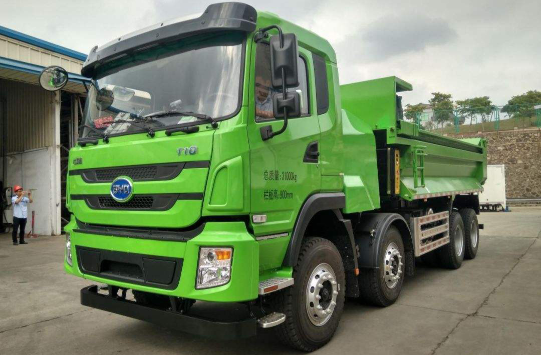 全球首批500台纯电渣土车试运营,污染降低了,