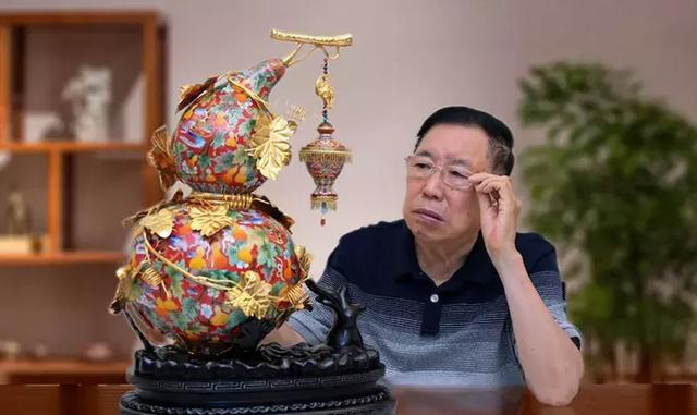 厉害了,挂宫灯的景泰蓝葫芦,张同禄“国大师30周年代表作”问世