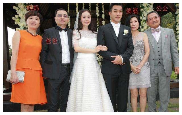杨幂全家近照曝光,女儿颜值最高,难怪刘恺威至今不愿