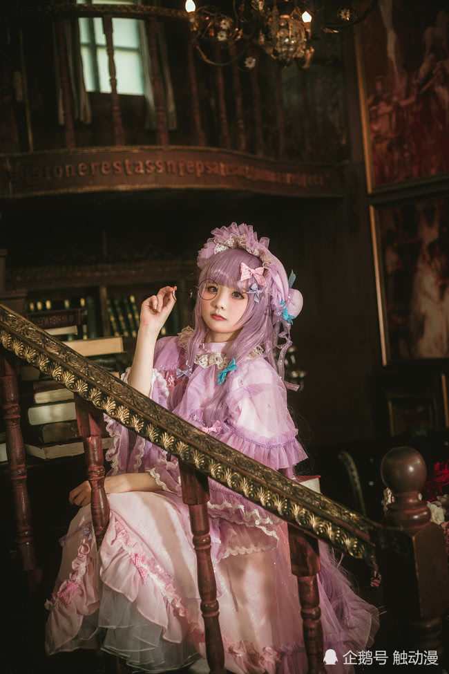 东方project cosplay 帕秋莉 诺蕾姬 我可是有学问的呢 你喜欢吗