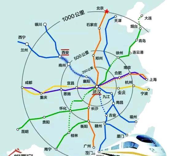 高铁时代, 郑州,西安,武汉,重庆和合肥, 谁才是真正的