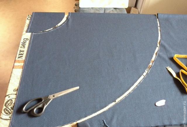 摆裙太阳裙,简单详细的制作过程,含详细裁剪图