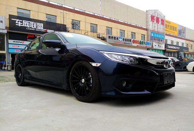 改装|手动波暗金蓝十代思域 完美升级!