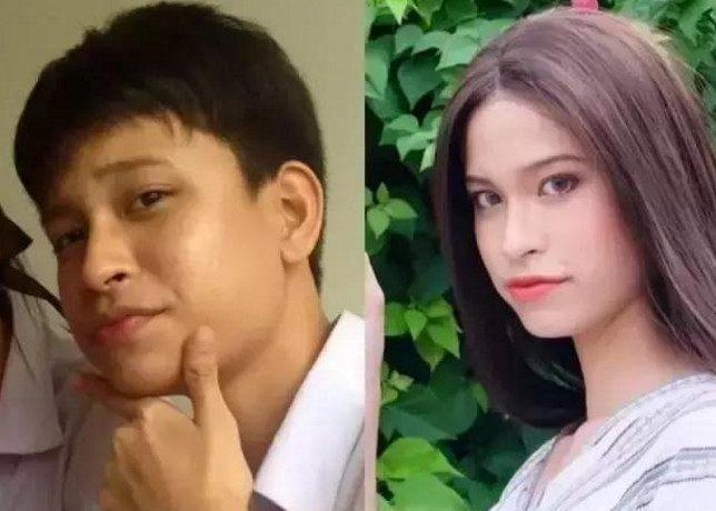 原本是帅气小伙变成了妩媚美女泰国的变性人变形前后对比