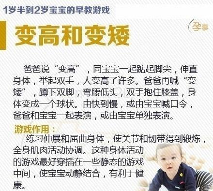 适合1-2岁宝宝的早教游戏 家长必备