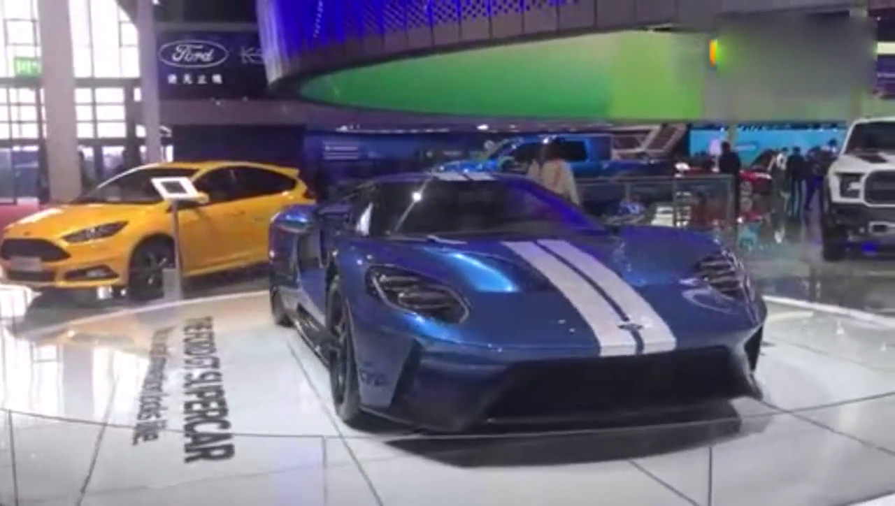 2017上海车展全新福特GT超级跑车，600匹大马力