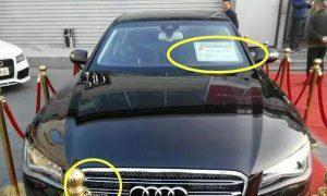 路遇一辆奥迪A8L，车上几个字告诉你，这车1000万买不到！