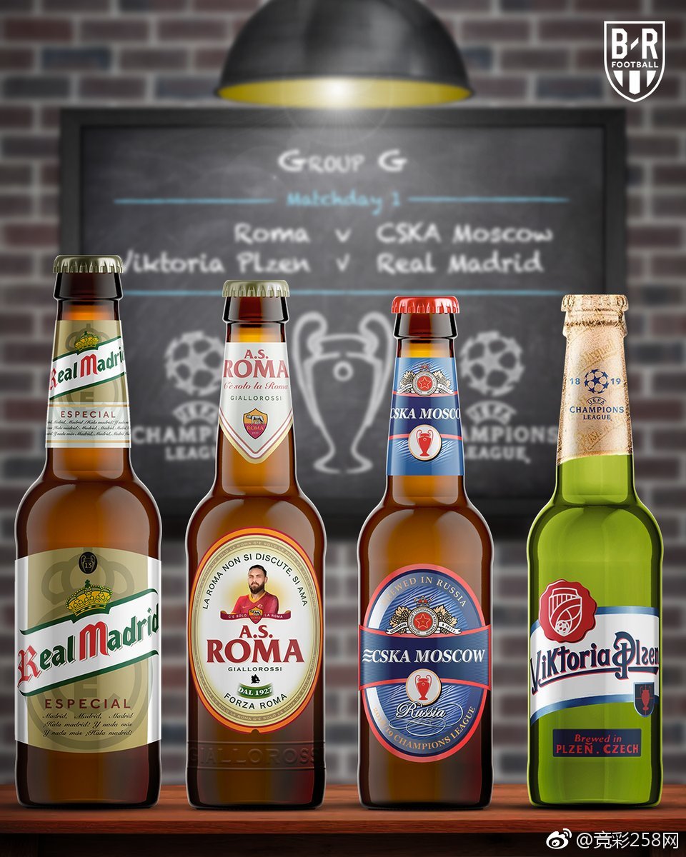 本届欧冠小组赛分组一览