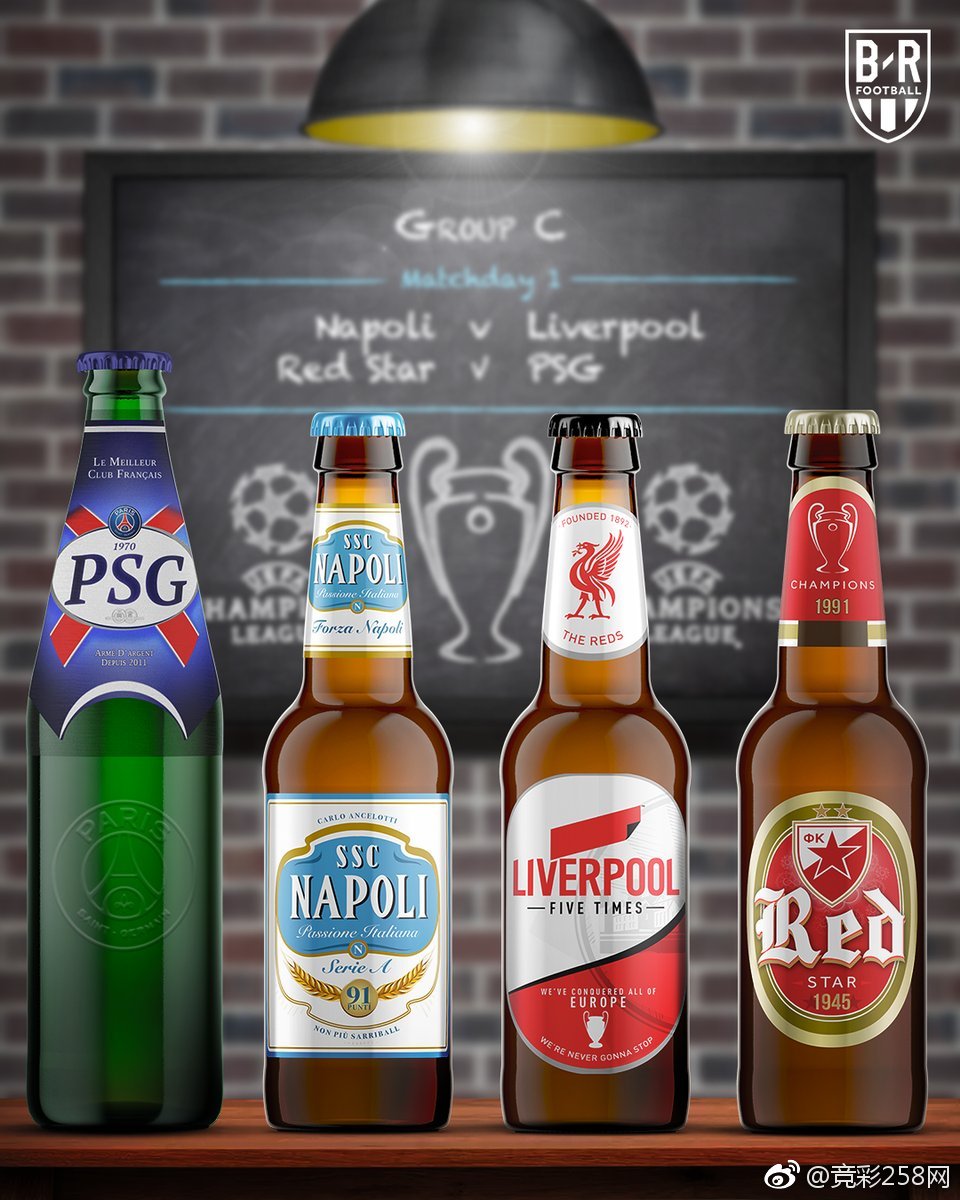 本届欧冠小组赛分组一览