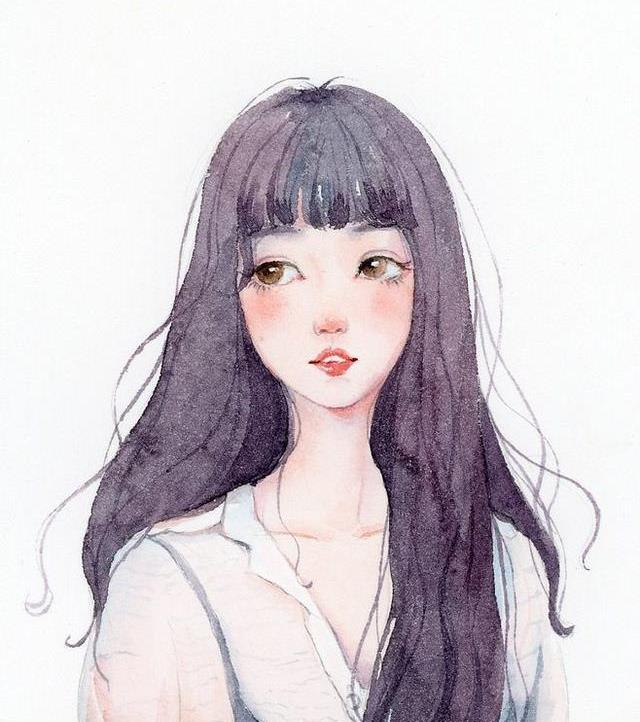 美女美女图插画,古风,现代欧美二高新安图片