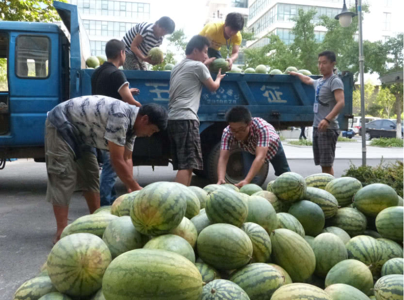日本小伙在北京街头买西瓜,说出这一要求后却被老板拒绝了!