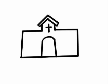 跟我一起画 简笔画 第44期 基督教堂