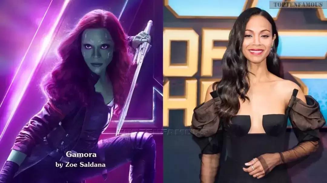 漫威超级英雄剧照和生活中的照片对比, 寡姐超美, 星爵笑死啦!