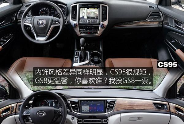 试驾长安CS95 15万起七座SUV动力参数力压传祺GS8