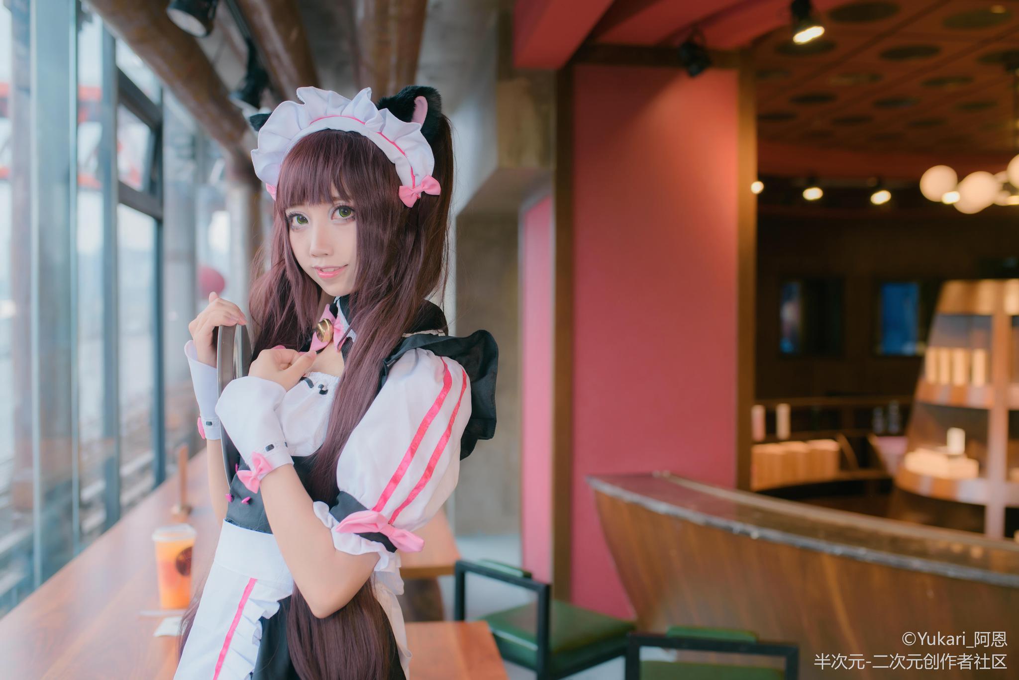 巧克力与香子兰cosplay美美的女仆要来吃早餐吗