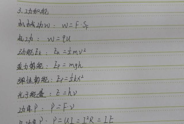 高中物理定义式总结