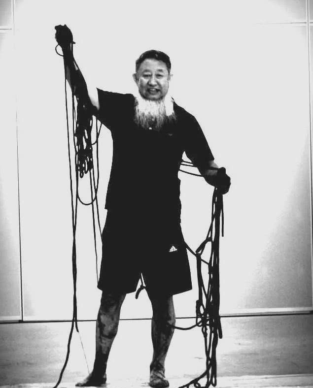 射书大师邵岩写渔网书法,写出来的是啥东西?自