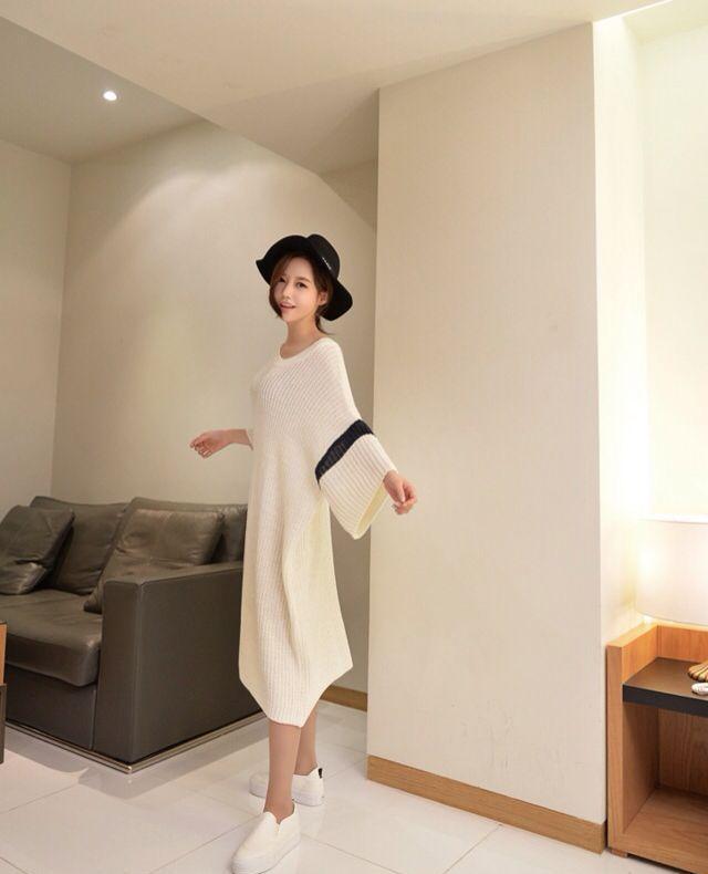 孙允珠, 白色休闲连衣裙搭配小白鞋, 让睡衣连衣