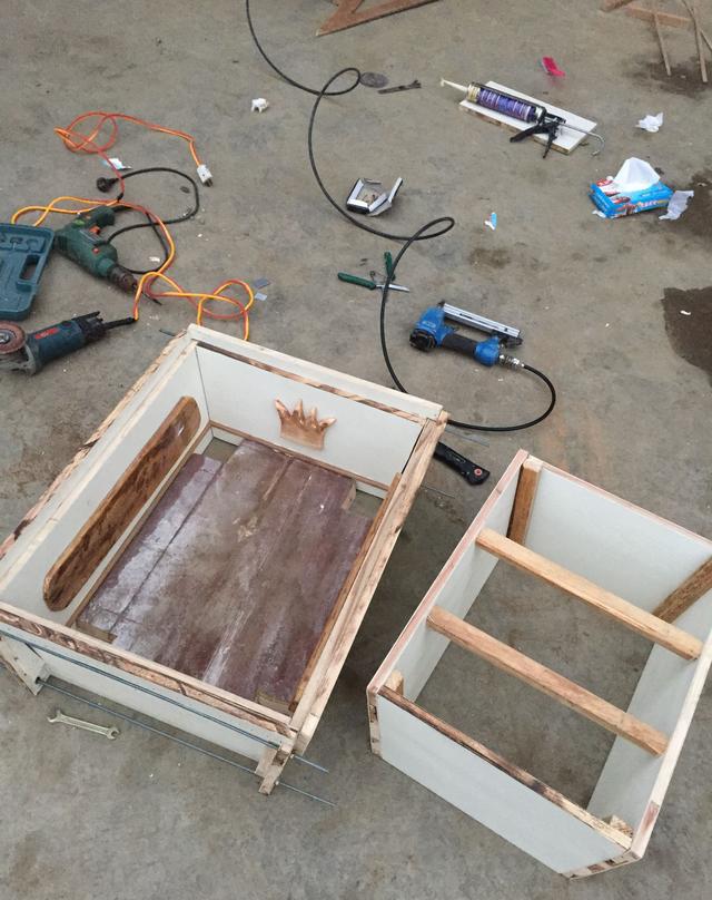用废木料做出花盆模具,做出来漂亮的