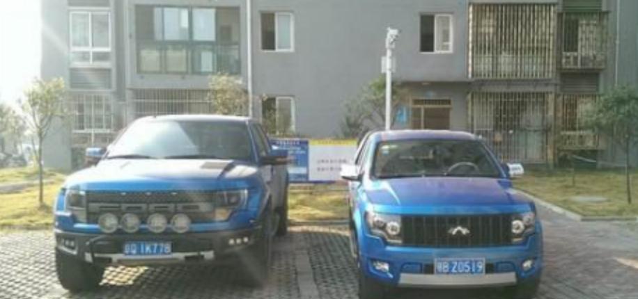 国产“福特猛禽”皮卡, 3.2T动力, 进了河里就出不来了