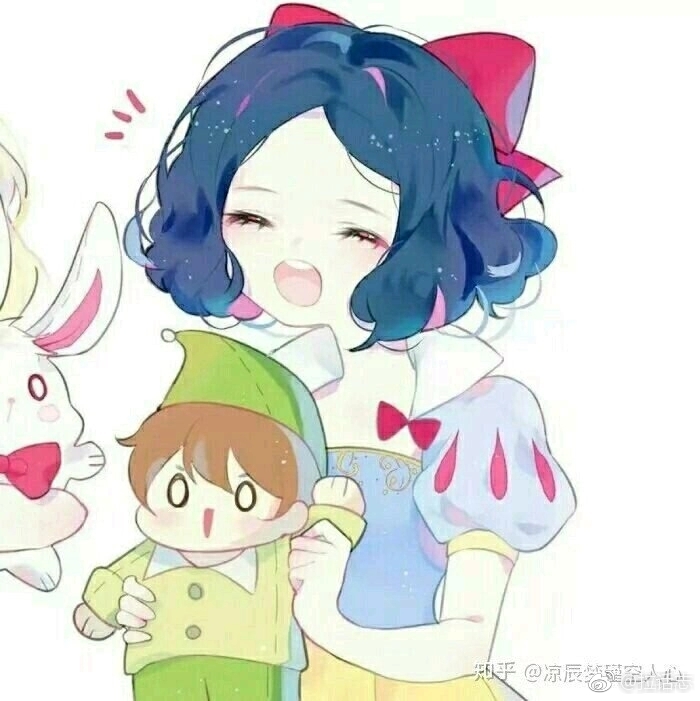 动漫百合情侣头像,太可爱了!( ˊˋ )