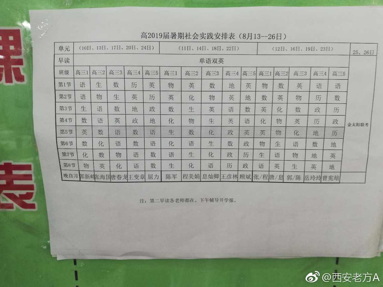 网友反映:您好 我举报西安经开第二中学假期补课