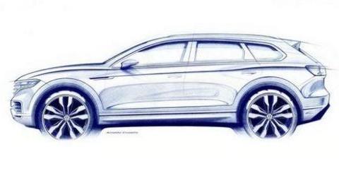 和荣威RX5的撞脸?大众全新一代途锐首次曝光!