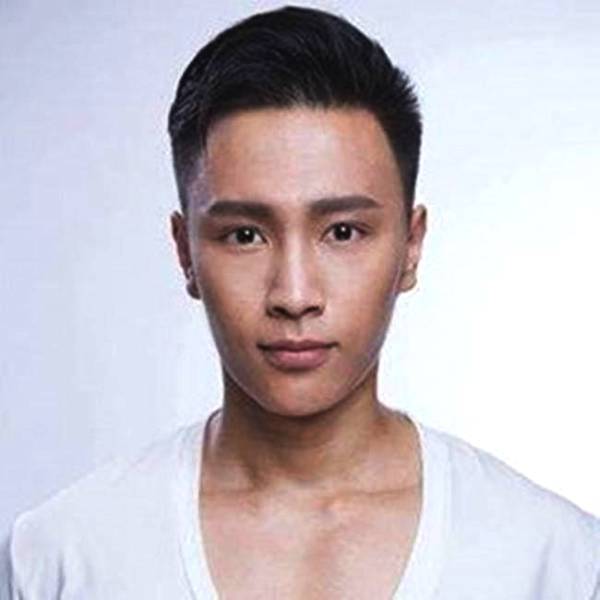 其次就是发际线过高,额头太宽的男生,这类男生需要靠发型来遮掩过高