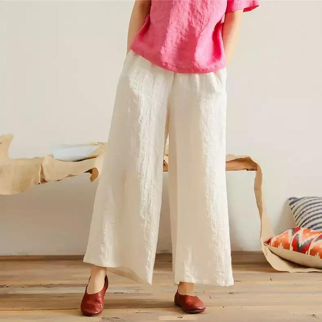 在夏天,穿什么衣服最透气亲肤?阔腿裙裤能穿出