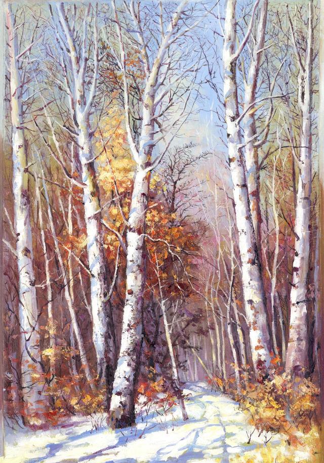 当代风景油画临摹作品,水平绝对大师级别(赠超高清原件50幅)