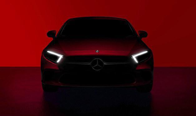 奔驰全新CLS车型的预告图，洛杉矶车展正式亮相！
