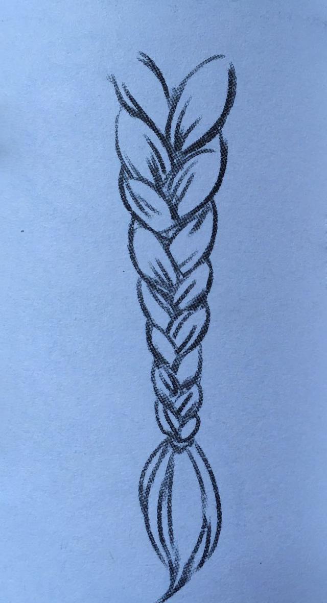 《影子漫画》教大家来画女生头发扎辫子的画法