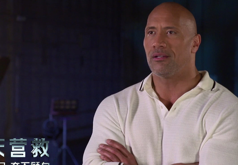 强森新电影即将上映,当大家看到女主角之后,全