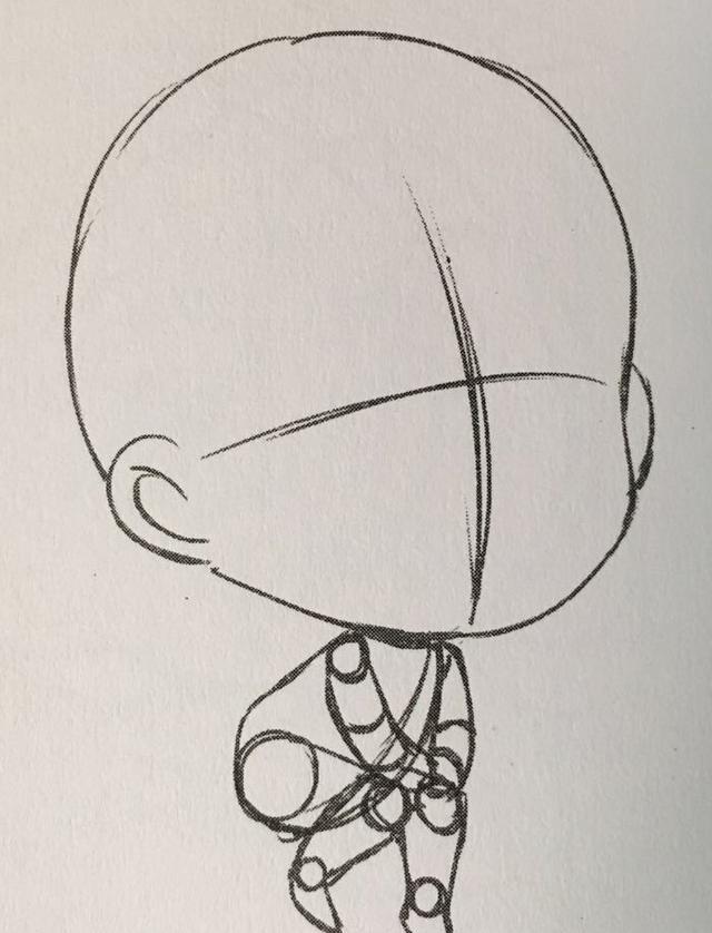 影子漫画q版人物动作分步绘画步骤示范