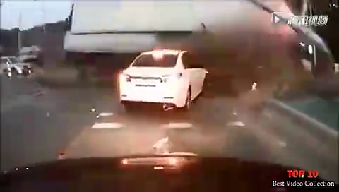 交通安全警示录---车祸瞬间，监控记下震撼一幕