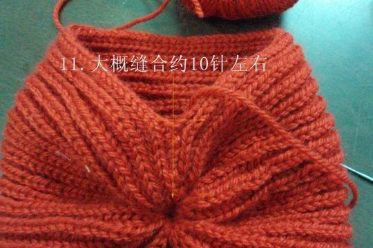 来一个简单时尚的女士毛线帽子的织法