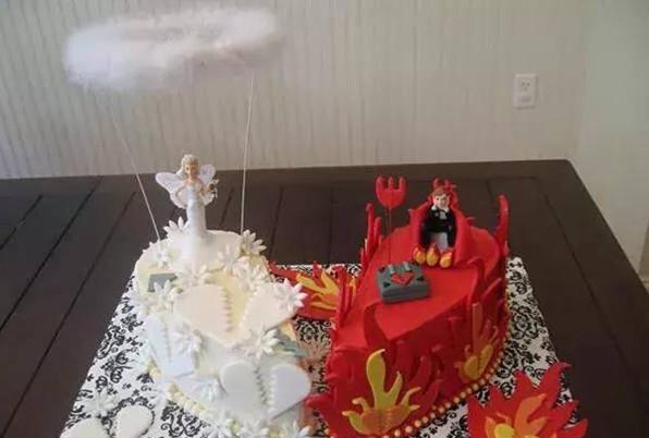 生日蛋糕和结婚蛋糕见得多了, 离婚蛋糕还是第一次见, 太奇葩了!