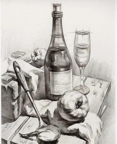 素描|瓶子组合专题