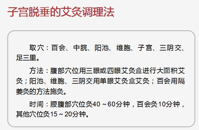 子宫脱垂的艾灸调理方法(41)