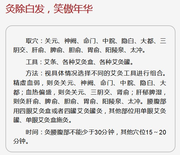 灸除白发,笑傲年华(26)