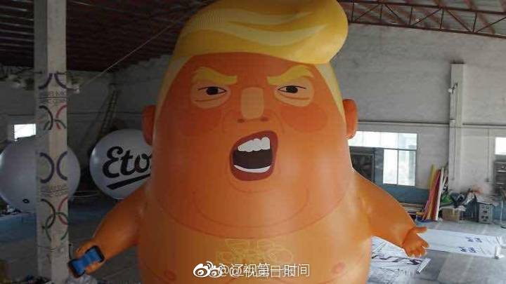 真的啦![doge]伦敦市长批准特朗普充气宝宝放