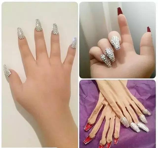 自带美甲效果嘅丝袜手套?边个想要啊!