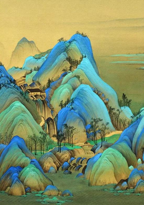不愧为中国的国宝,青绿山水名画传世作品汇萃